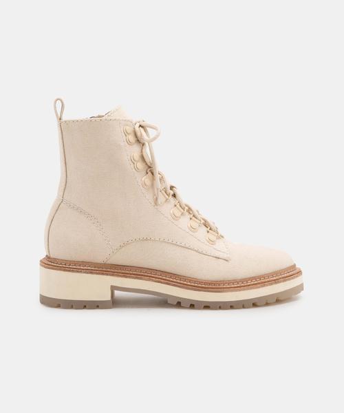 WHITNY BOOTS IN SANDSTONE CANVAS