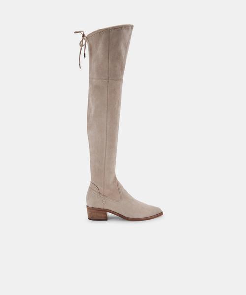 ALSIE BOOTS IN ALMOND STELLA SUEDE - Click Image to Close