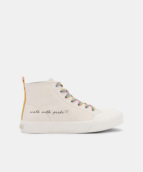 BRYCEN PRIDE SNEAKERS WHITE LEATHER - Click Image to Close