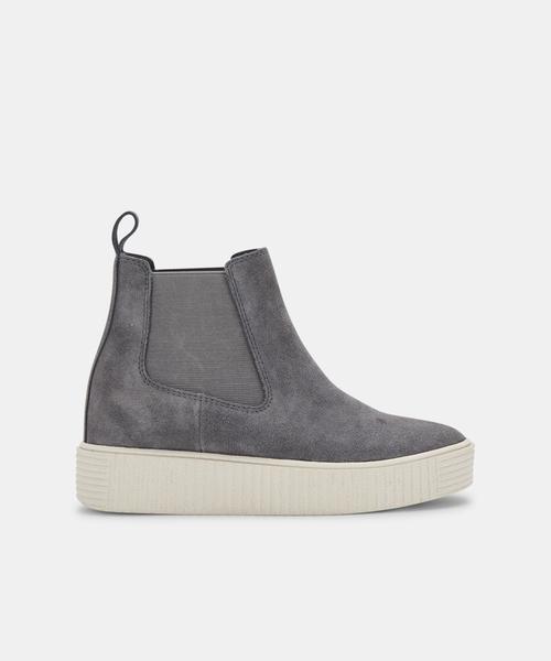 COLA SNEAKERS IN GREY SUEDE H20