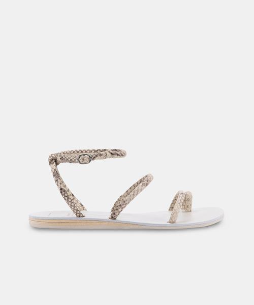 DAREN SANDALS IN BONE EMBOSSED STELLA