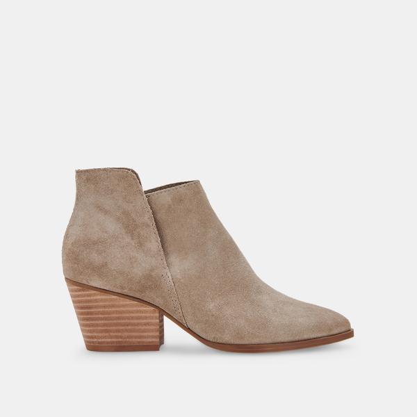 DESSA BOOTIES IN SAGE SUEDE