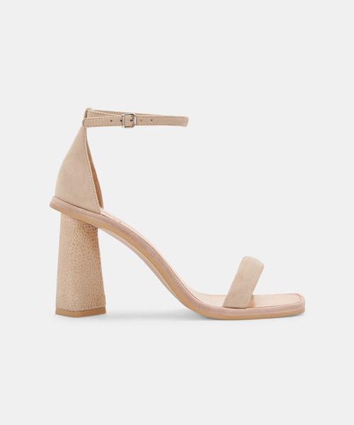FAYLA HEELS IN DUNE SUEDE - Click Image to Close