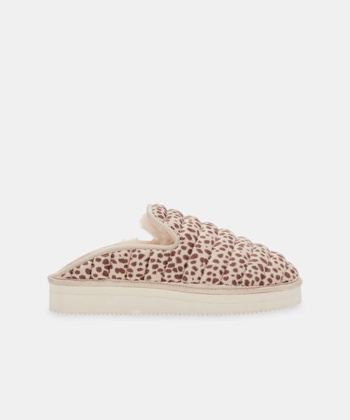 HARRY SLIPPERS IN LEOPARD STELLA SUEDE