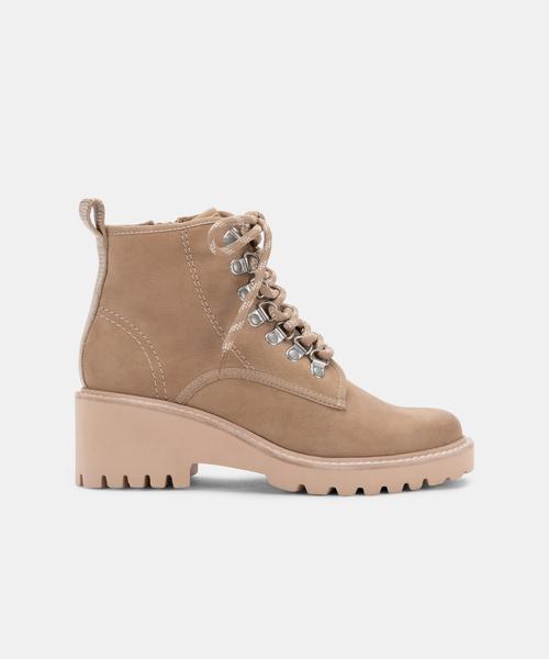 HUEY HIKER BOOTS IN MUSHROOM NUBUCK - Click Image to Close