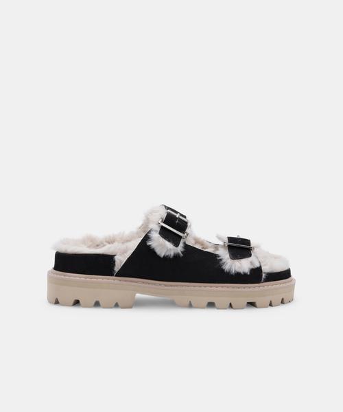 NEELO SANDALS BLACK NUBUCK