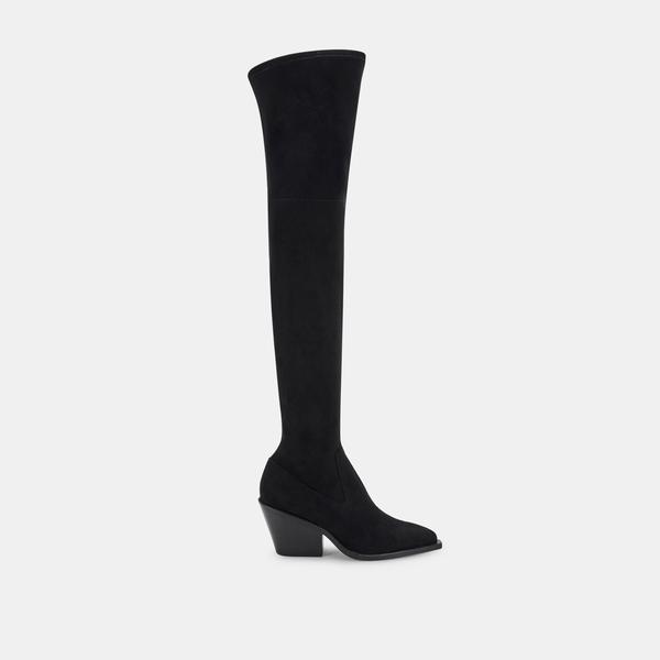 NEHA BOOTS IN BLACK STELLA SUEDE - Click Image to Close
