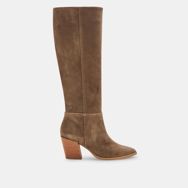 RIZZO BOOTS IN SAGE SUEDE - Click Image to Close