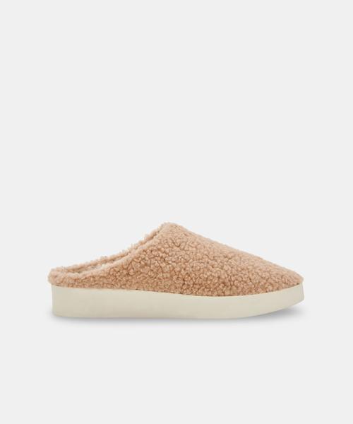 VARIK SLIPPERS IN SAND PLUSH