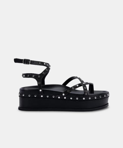 WELMA SANDALS IN BLACK - Click Image to Close