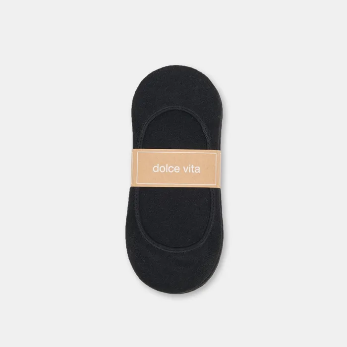 5 PACK NO SHOW SOCKS BLACK