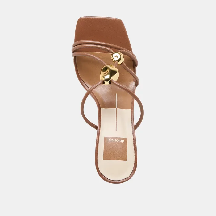 Alayna Cognac Leather Heels — view 11