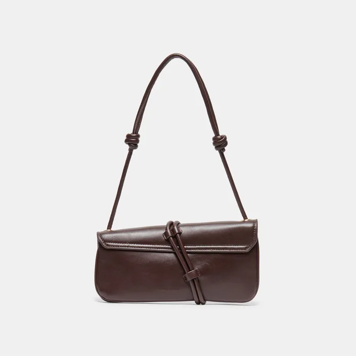 ALICE Brown Cherry Leather Adjustable Shoulder Bag — view 5
