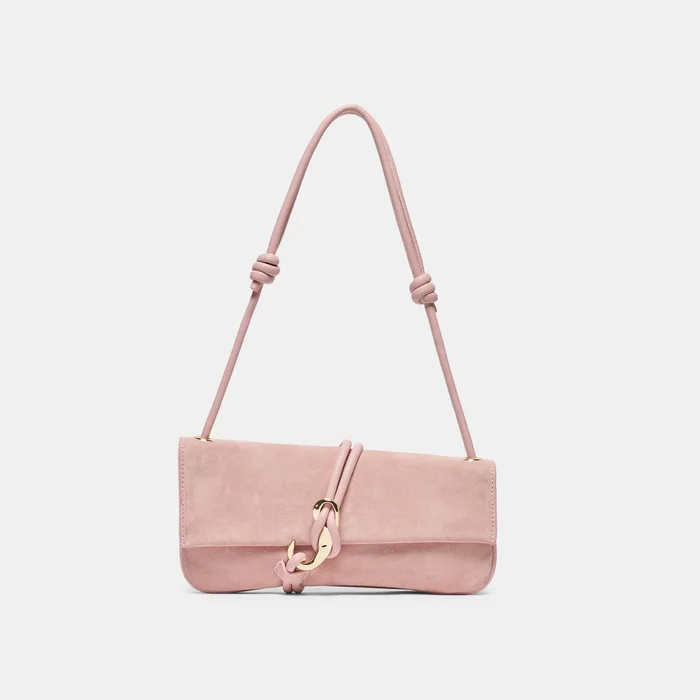 ALICE Daydream Pink Suede Adjustable Shoulder Bag — view 2