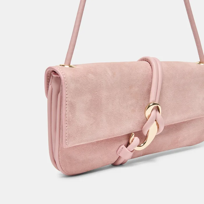 ALICE Daydream Pink Suede Adjustable Shoulder Bag — view 4
