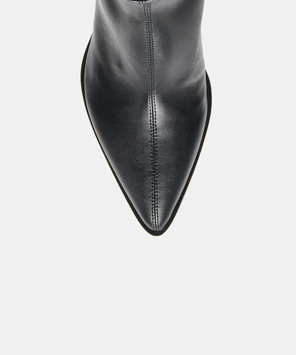 ALICEN Black Stella Kitten-Heel Ankle Booties — view 4