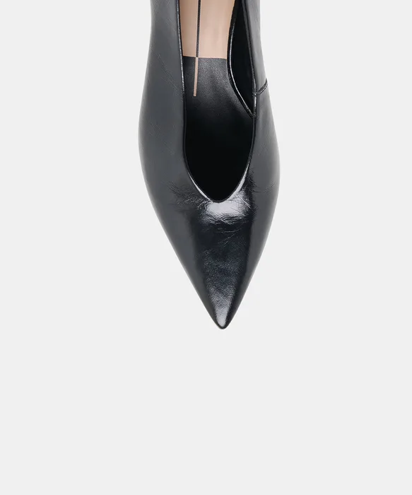 ALWYN HEELS MIDNIGHT CRINKLE PATENT – Dolce Vita — view 4