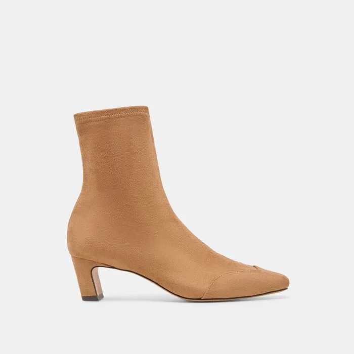 Anika Lt Brown Stella Suede Boots — view 2