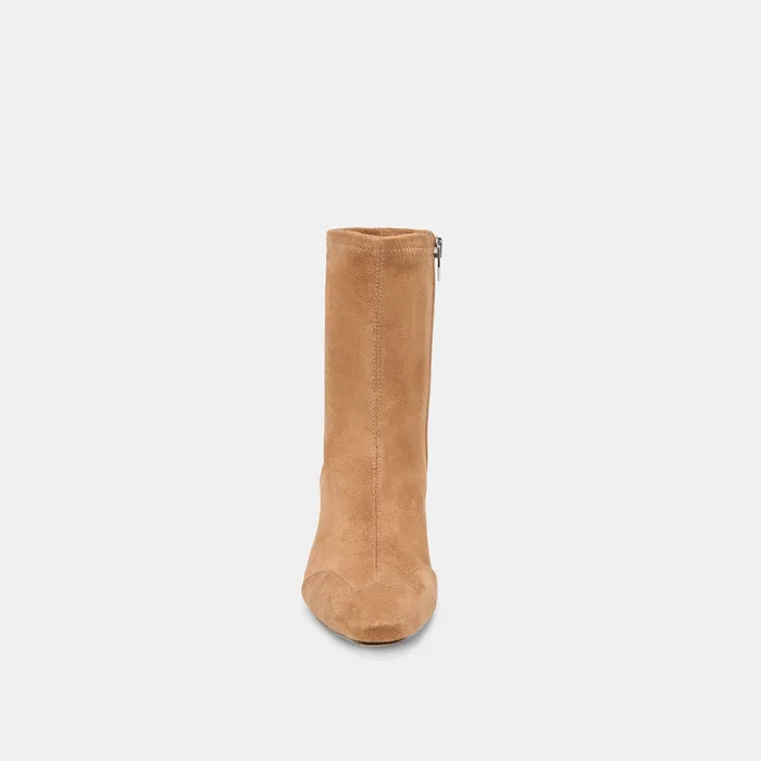 Anika Lt Brown Stella Suede Boots — view 10