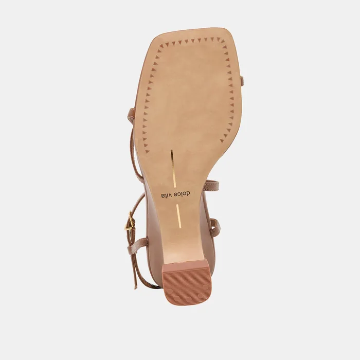 AYLEE WEDGES COGNAC LEATHER