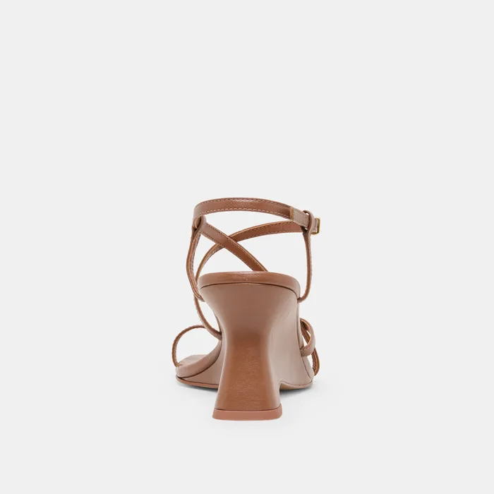 Aylee Cognac Leather Wedges — view 9