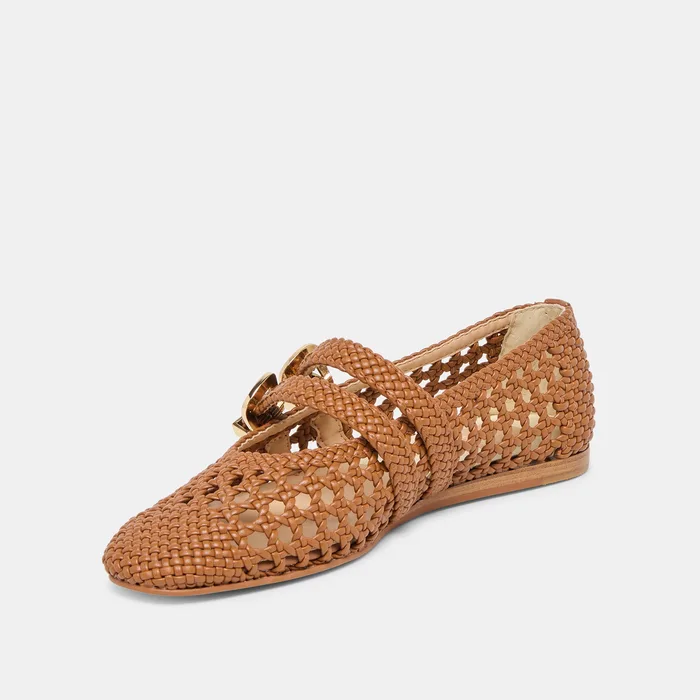 Baylee Saddle Woven Stella Ballet Flats — view 6