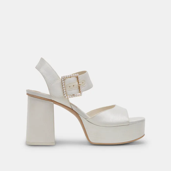 Bobby Pearl White Pearl Heels — view 2