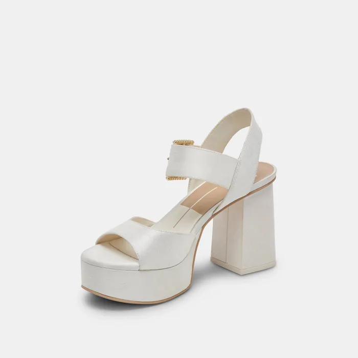 Bobby Pearl White Pearl Heels — view 6