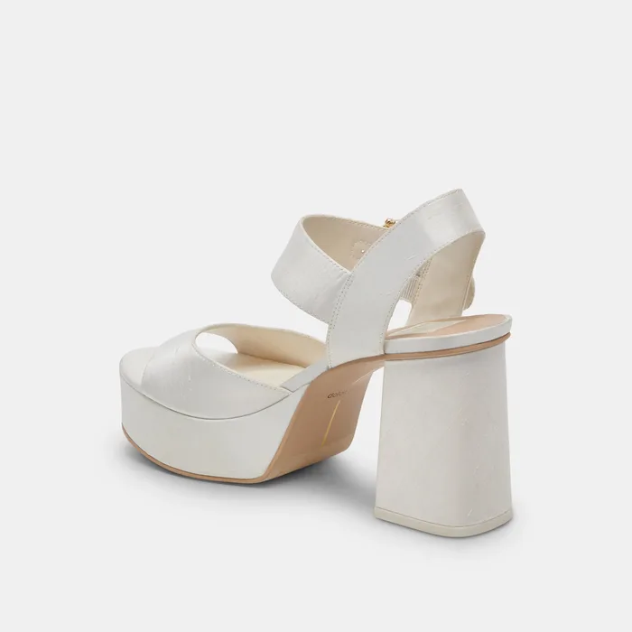 Bobby Pearl White Pearl Heels — view 7