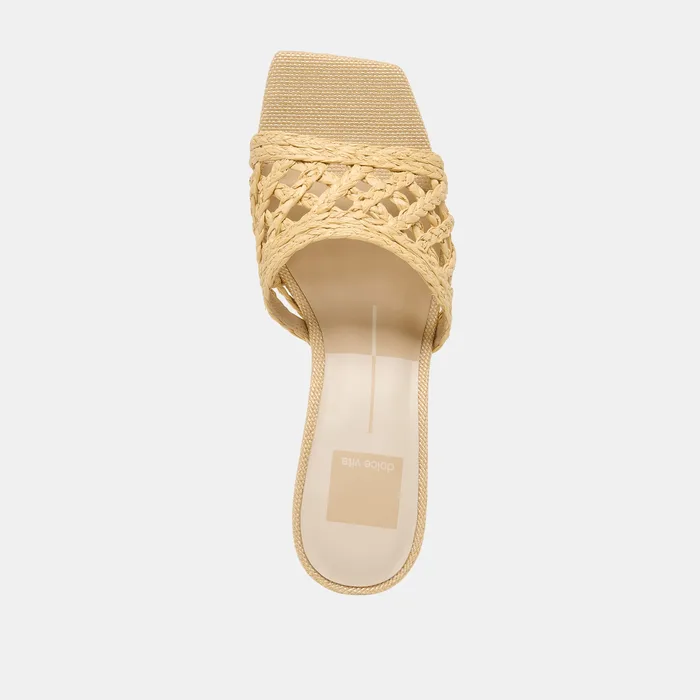 Bowen Lt Natural Raffia Heels — view 11