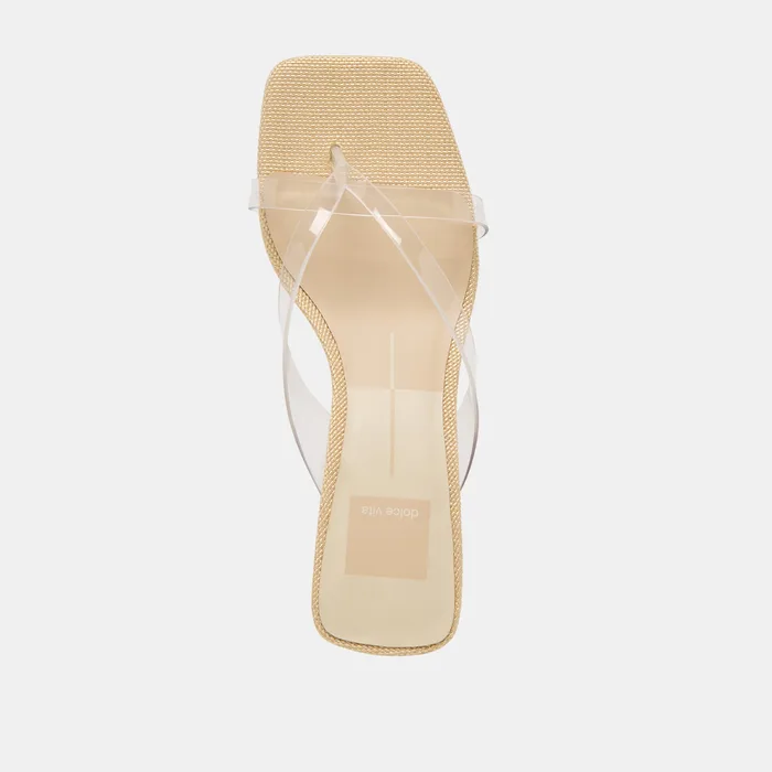 Brevel Vinyl Crystal Jelly Heels — view 10