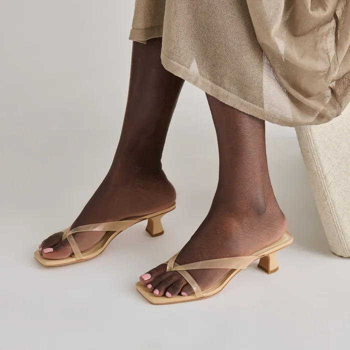 Brevel Vinyl Praline Jelly Heels — view 3