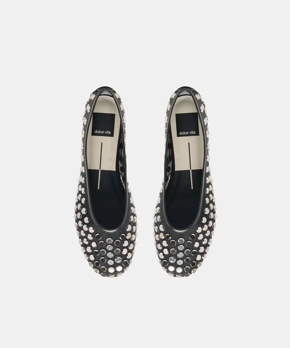 CALIA STUD Onyx Mesh Ballet Flats — view 4