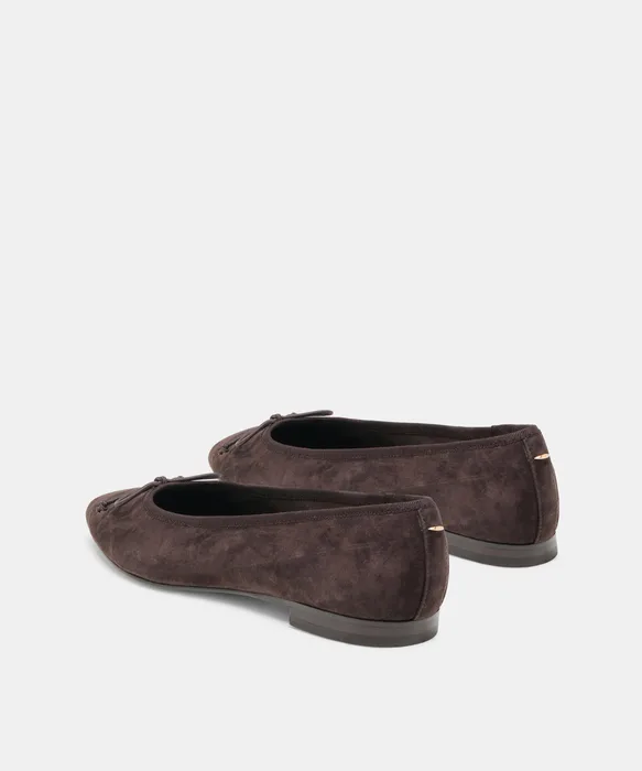 CELIO BALLET FLATS WALNUT SUEDE