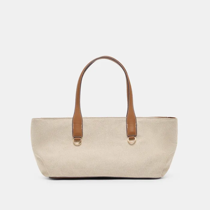 CLARINA Natural Canvas Shoulder Bag — view 2