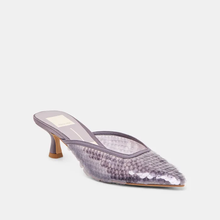 Cleo Smoke Sequin Heels — view 3