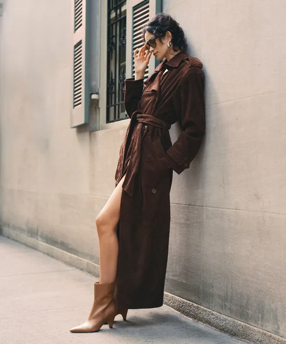 CRUZ Tan Leather Sculptural Heeled Booties — view 5