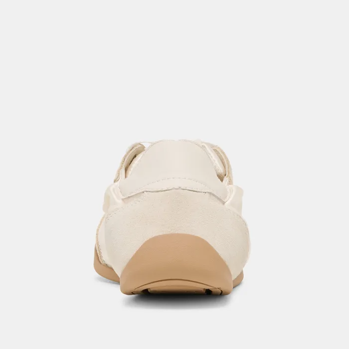 Dakoda Off White Satin Sneakers — view 10