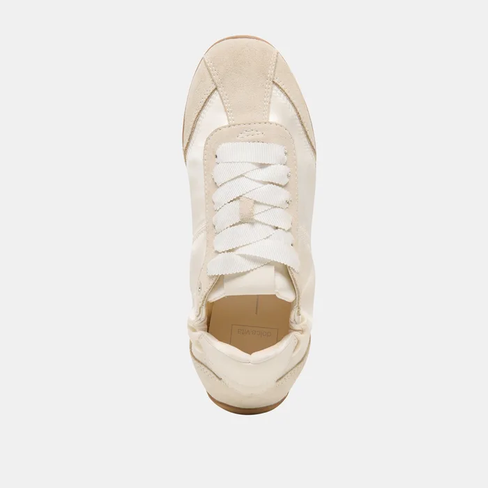 Dakoda Off White Satin Sneakers — view 11