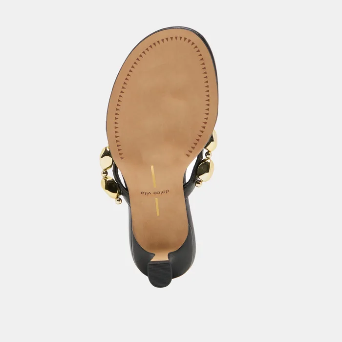 DAKSIE HEELS BLACK LEATHER