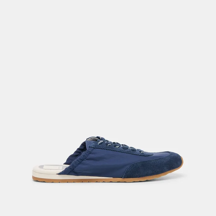 Daris Navy Nylon Sneakers — view 2
