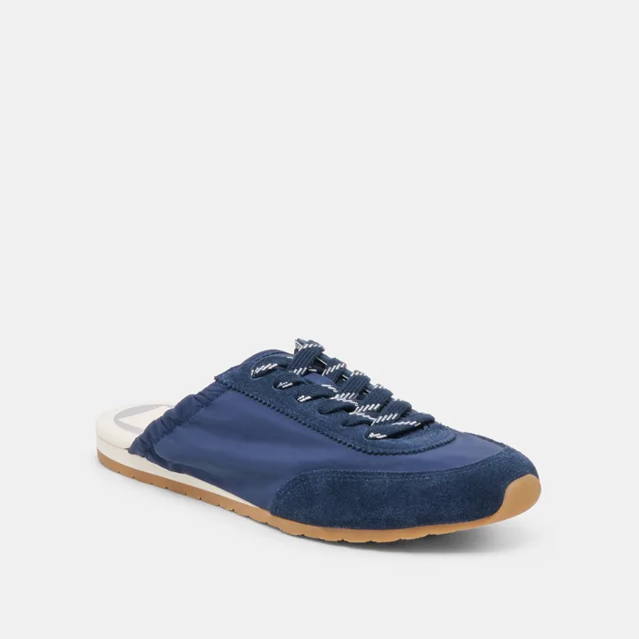 Daris Navy Nylon Sneakers — view 3