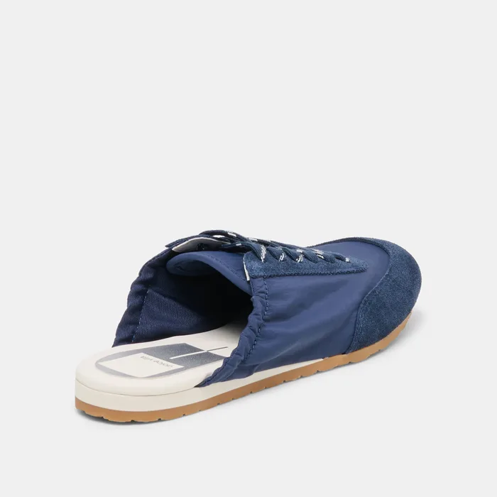 Daris Navy Nylon Sneakers — view 4