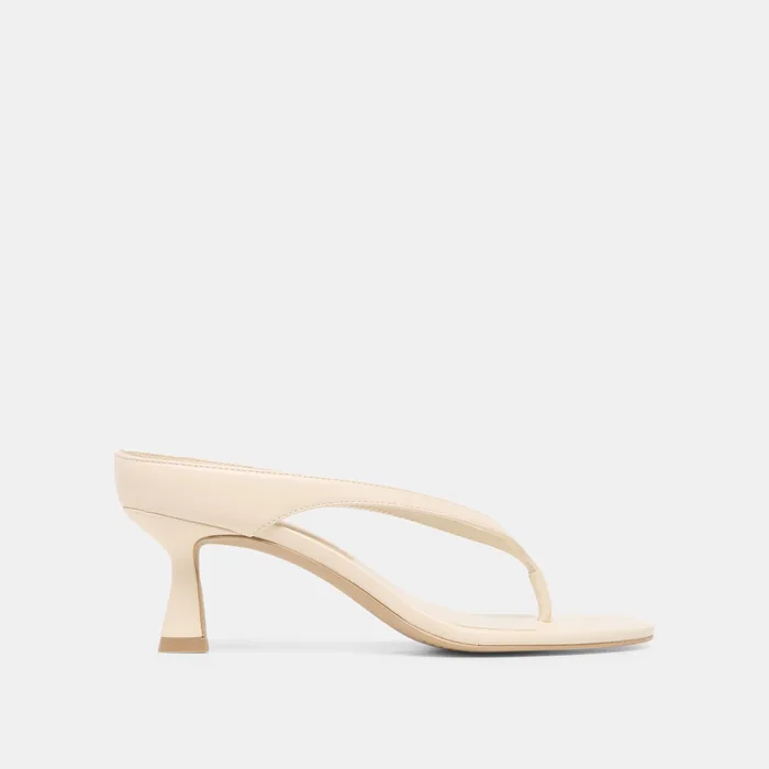Doreen Bone Leather Heels — view 2