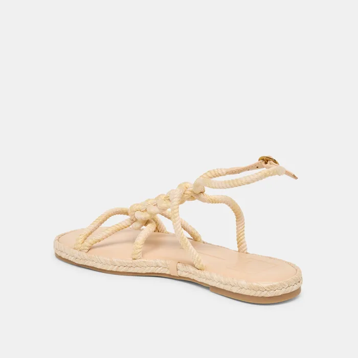 ELYANA Natural Multi Rope Raffia Strappy Sandals — view 8
