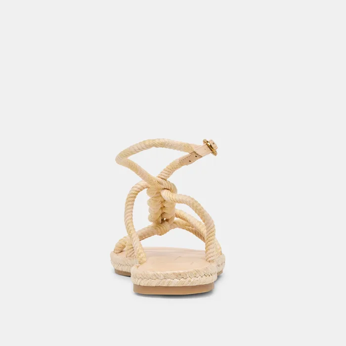 ELYANA Natural Multi Rope Raffia Strappy Sandals — view 10