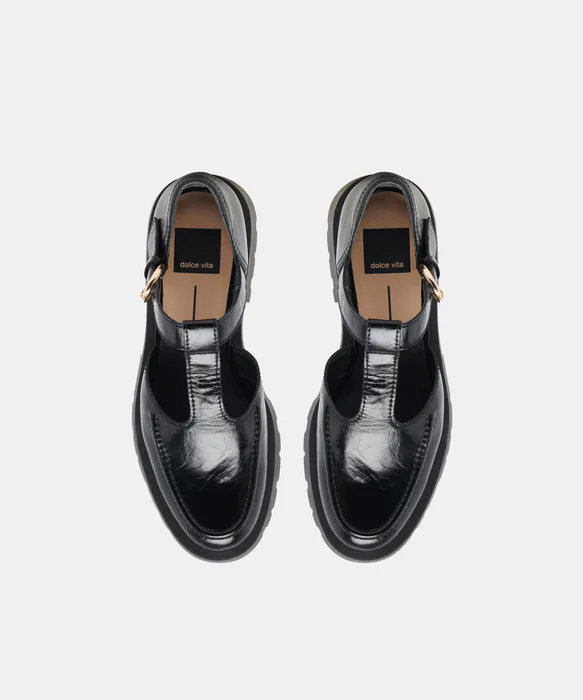 EMILIO FLATS MIDNIGHT CRINKLE PATENT LEATHER — view 5
