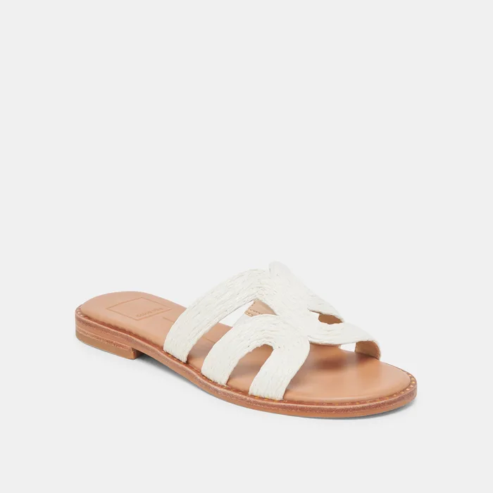 EMON SANDALS WHITE RAFFIA — view 4
