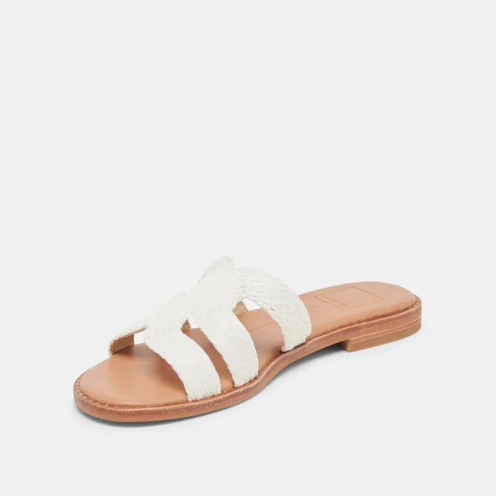 EMON SANDALS WHITE RAFFIA — view 7