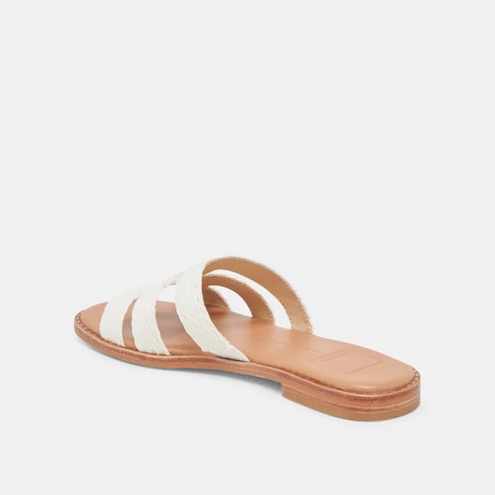EMON SANDALS WHITE RAFFIA — view 8